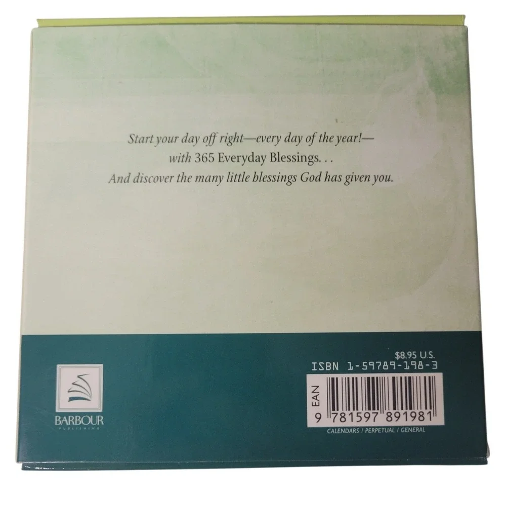 Barbour Publishing 365 Everyday Blessings Perpetual Calendar Desktop Devotional